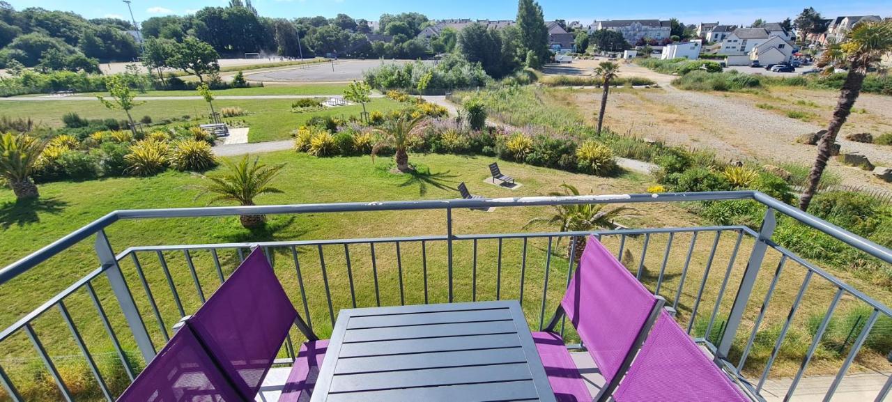 Appartement Devant La Plage Avec Piscine Конкарно Экстерьер фото